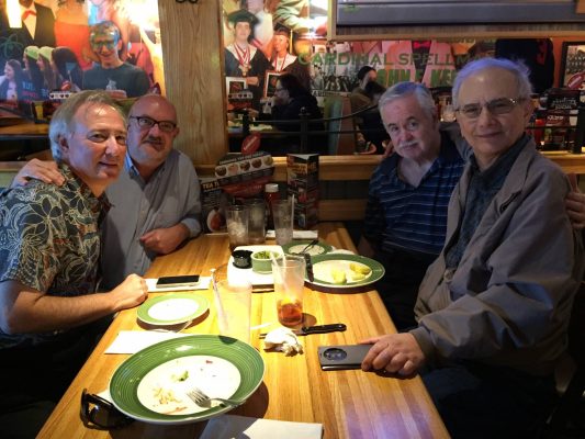 Bass Clarinetists at Lunch